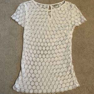 White lace top